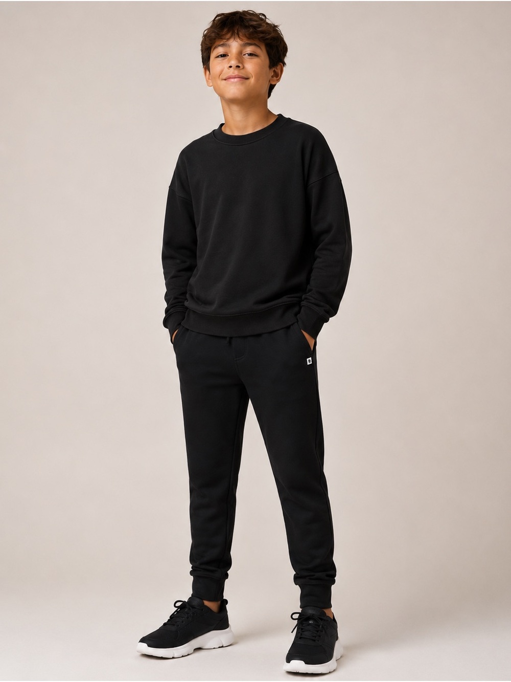 Athletic Works Black Crewneck Sweatshirt